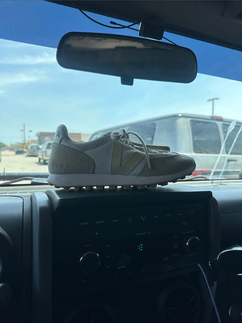 Veja womens Gray and Cream Casual Sneakers